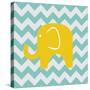 Chevron Elephant-N. Harbick-Stretched Canvas