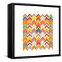 Chevron Entanglement Two-Jan Weiss-Framed Stretched Canvas