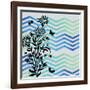 Chevron Floral-Bee Sturgis-Framed Art Print