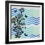 Chevron Floral-Bee Sturgis-Framed Art Print