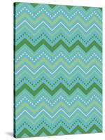Chevron Gift Wrap-Joanne Paynter Design-Stretched Canvas