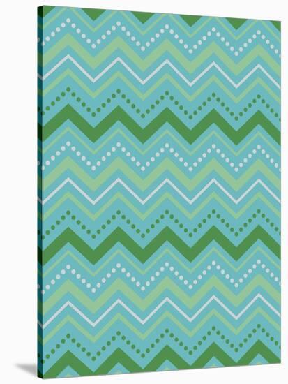 Chevron Gift Wrap-Joanne Paynter Design-Stretched Canvas