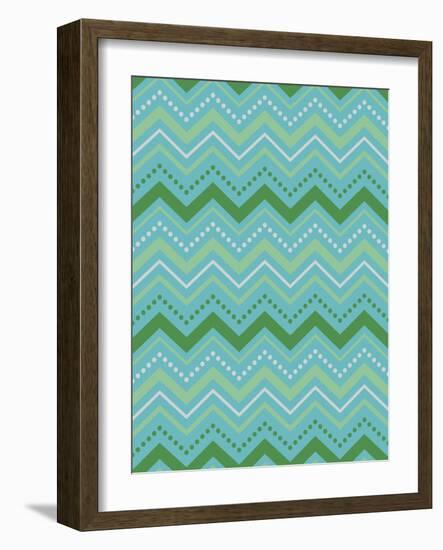 Chevron Gift Wrap-Joanne Paynter Design-Framed Giclee Print