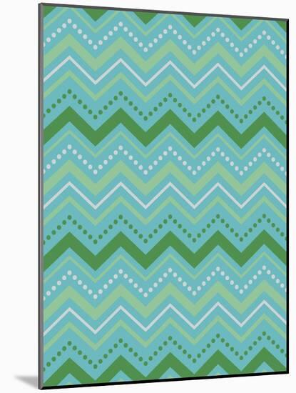 Chevron Gift Wrap-Joanne Paynter Design-Mounted Giclee Print