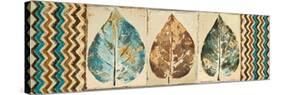 Chevron Leaves Panel I-Patricia Pinto-Stretched Canvas