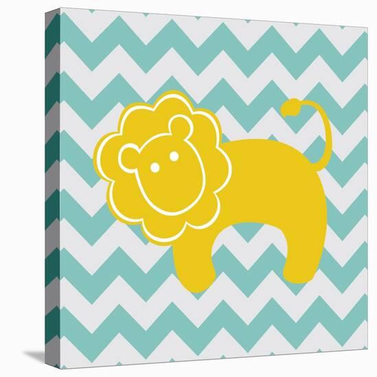 Chevron Lion-N. Harbick-Stretched Canvas