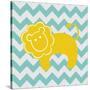 Chevron Lion-N. Harbick-Stretched Canvas