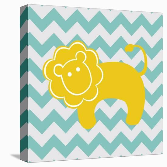 Chevron Lion-N. Harbick-Stretched Canvas