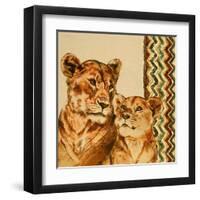 Chevron Safari II-Patricia Pinto-Framed Art Print