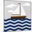 Chevron Sailing I-SD Graphics Studio-Mounted Art Print