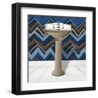 Chevron Sink 2-Diane Stimson-Framed Art Print