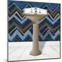 Chevron Sink 2-Diane Stimson-Mounted Art Print