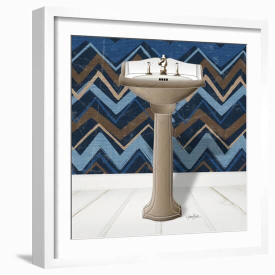 Chevron Sink 2-Diane Stimson-Framed Art Print