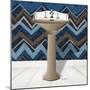 Chevron Sink 2-Diane Stimson-Mounted Art Print