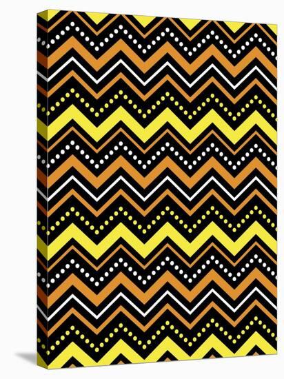 Chevron Spook-Joanne Paynter Design-Stretched Canvas