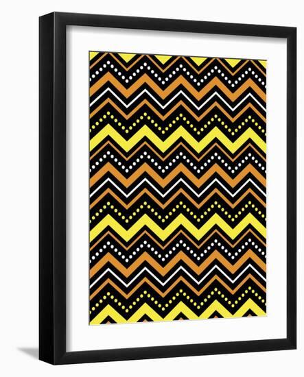 Chevron Spook-Joanne Paynter Design-Framed Giclee Print