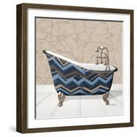 Chevron Tub 1-Diane Stimson-Framed Art Print