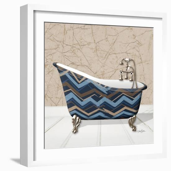 Chevron Tub 1-Diane Stimson-Framed Art Print