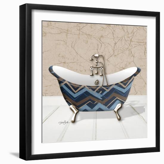 Chevron Tub 2-Diane Stimson-Framed Art Print
