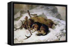 Chevy, 1868 (Oil on Canvas)-Edwin Landseer-Framed Stretched Canvas