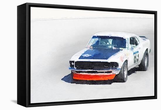 Chevy Camaro Monterey Watercolor-NaxArt-Framed Stretched Canvas