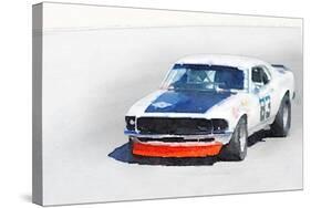 Chevy Camaro Monterey Watercolor-NaxArt-Stretched Canvas