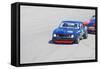 Chevy Camaro on Race Track Watercolor-NaxArt-Framed Stretched Canvas