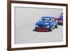Chevy Camaro on Race Track Watercolor-NaxArt-Framed Premium Giclee Print