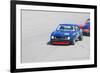 Chevy Camaro on Race Track Watercolor-NaxArt-Framed Premium Giclee Print