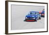 Chevy Camaro on Race Track Watercolor-NaxArt-Framed Art Print