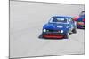 Chevy Camaro on Race Track Watercolor-NaxArt-Mounted Art Print