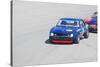 Chevy Camaro on Race Track Watercolor-NaxArt-Stretched Canvas