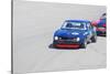 Chevy Camaro on Race Track Watercolor-NaxArt-Stretched Canvas