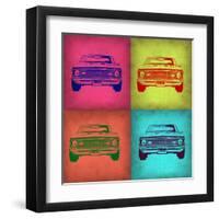 Chevy Camaro Pop Art 1-NaxArt-Framed Art Print