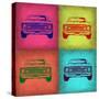 Chevy Camaro Pop Art 1-NaxArt-Stretched Canvas