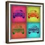 Chevy Camaro Pop Art 1-NaxArt-Framed Premium Giclee Print