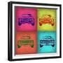 Chevy Camaro Pop Art 1-NaxArt-Framed Premium Giclee Print