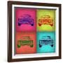 Chevy Camaro Pop Art 1-NaxArt-Framed Premium Giclee Print