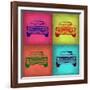 Chevy Camaro Pop Art 1-NaxArt-Framed Premium Giclee Print