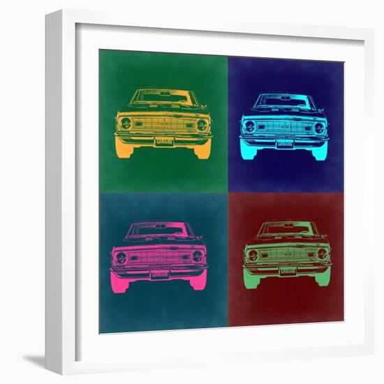 Chevy Camaro Pop Art 2-NaxArt-Framed Art Print