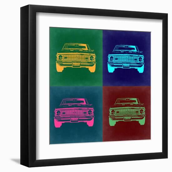 Chevy Camaro Pop Art 2-NaxArt-Framed Art Print