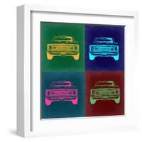 Chevy Camaro Pop Art 2-NaxArt-Framed Art Print