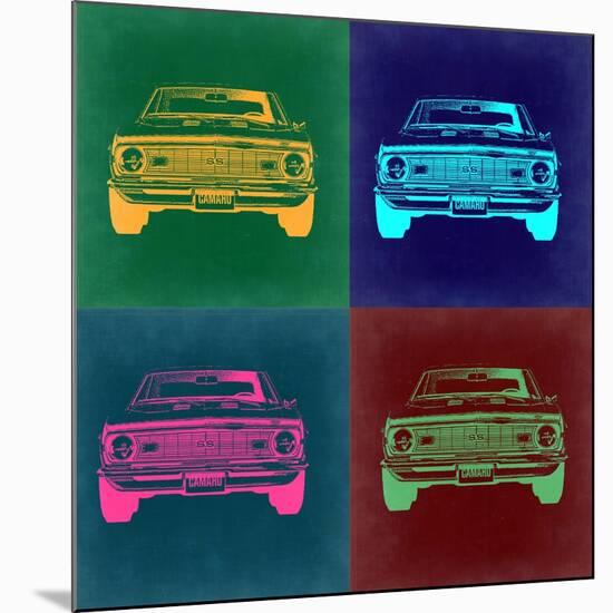 Chevy Camaro Pop Art 2-NaxArt-Mounted Art Print