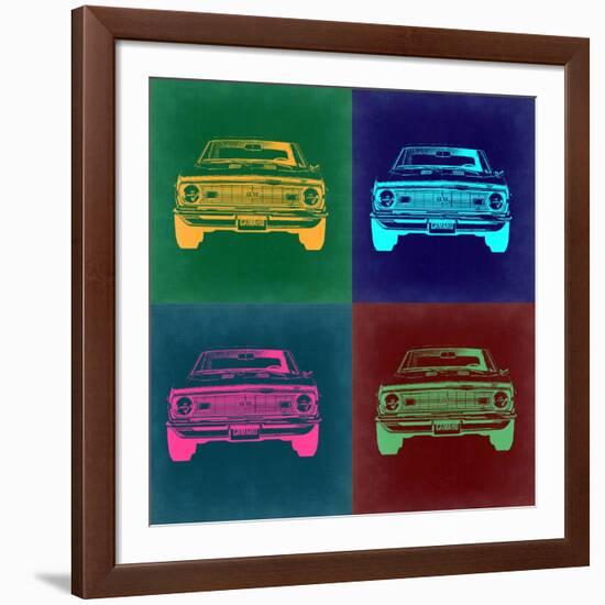 Chevy Camaro Pop Art 2-NaxArt-Framed Art Print