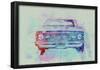 Chevy Camaro Watercolor 2-NaxArt-Framed Poster