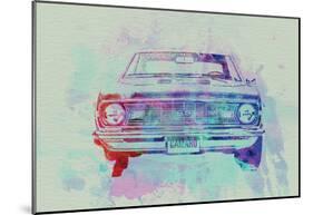 Chevy Camaro Watercolor 2-NaxArt-Mounted Poster