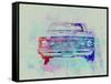 Chevy Camaro Watercolor 2-NaxArt-Framed Stretched Canvas