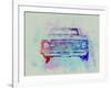 Chevy Camaro Watercolor 2-NaxArt-Framed Art Print