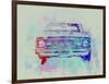 Chevy Camaro Watercolor 2-NaxArt-Framed Art Print