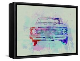 Chevy Camaro Watercolor 2-NaxArt-Framed Stretched Canvas